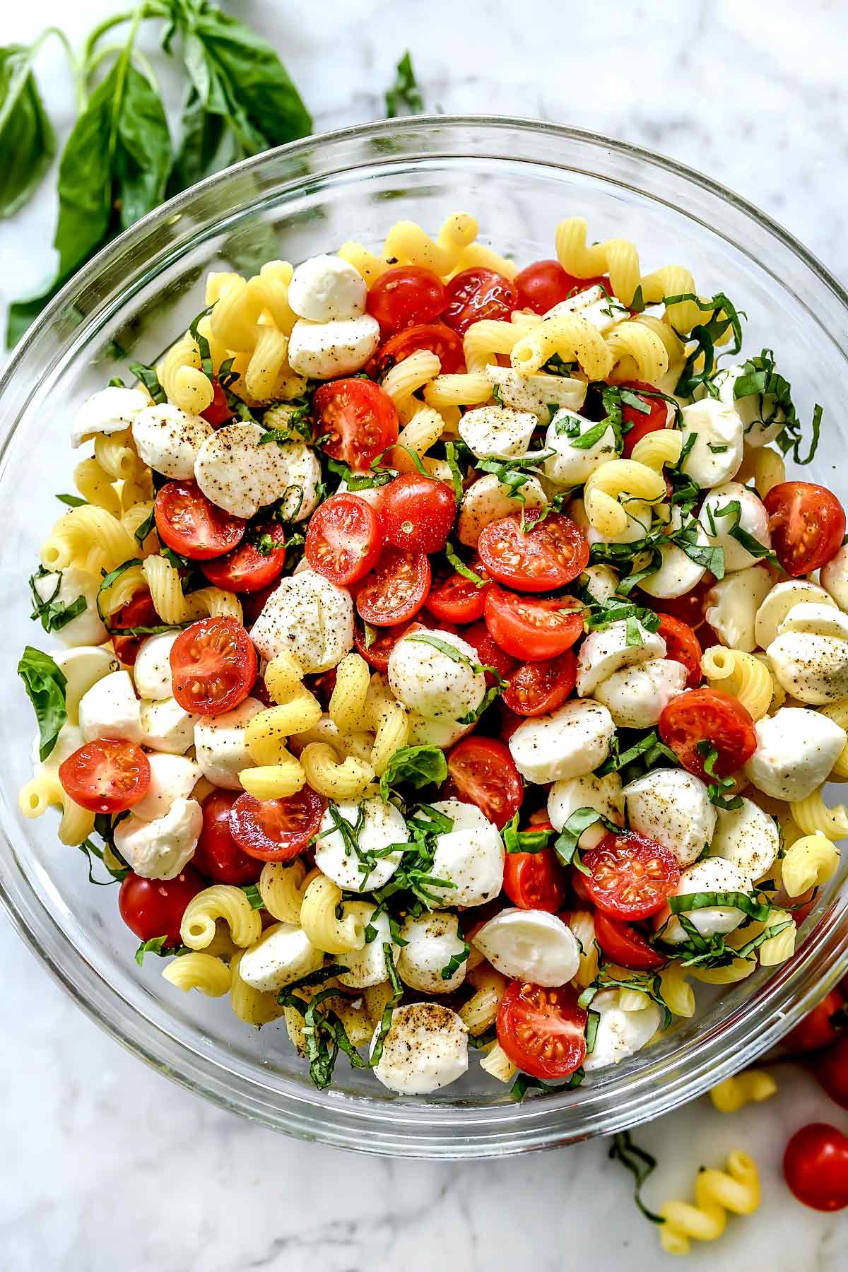 June Recipe Caprece Pasta Salad